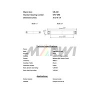 Marwi カートリッジベアリング CBー240 6707 35×44×5 1セット(2個)（直送品）