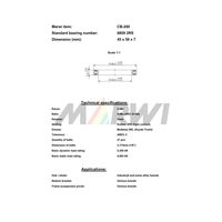 Marwi カートリッジベアリング CBー260 6809 45×58×7 1セット(2個)（直送品）