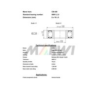 Marwi MAXベアリング CBー420 688V 8×16×5 1セット(4個)（直送品）