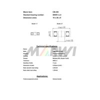 Marwi MAXベアリング CBー438 6000V 10×26×8 1セット(4個)（直送品）
