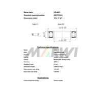 Marwi MAXベアリング CBー441 6801V 12×21×5 1セット(4個)（直送品）