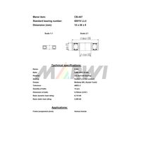 Marwi MAXベアリング CBー447 6001V 12×28×8 1セット(4個)（直送品）