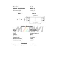 Marwi MAXベアリング CBー450 6802V 15×24×5 1セット(4個)（直送品）