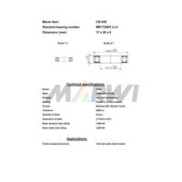 Marwi MAXベアリング CBー459 MR17286V 17×28×6 1セット(2個)（直送品）