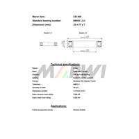 Marwi MAXベアリング CBー468 6805V 25×37×7 1セット(2個)（直送品）