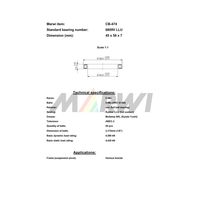 Marwi MAXベアリング CBー474 6809V 45×58×7 1セット(2個)（直送品）