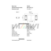 Marwi MAXベアリング CBー620 DR11197V 11×19×7 1セット(2個)（直送品）