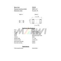 Marwi MAXベアリング CBー630 3901V 12×24×10 1個（直送品）