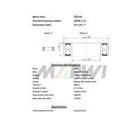 Marwi MAXベアリング CBー635 3802V 15×24×7 1個（直送品）