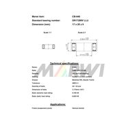 Marwi MAXベアリング CBー640 DR17289V 17×28×9 1個（直送品）