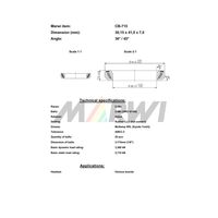 Marwi ヘッドベアリング CBー715 30.15×41.0×7 36/45° 1セット(2個)（直送品）