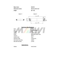 Marwi ヘッドベアリング CBー723 30.15×41.8×6.5 45/45° 1セット(2個)（直送品）