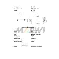 Marwi ヘッドベアリング CBー735 30.5×41.8×8 45/45° 1セット(2個)（直送品）