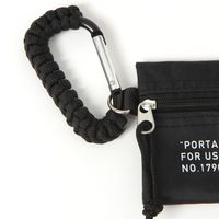 ポーチ　ロープ巻きカラビナポーチ ブラック LAKOLE/ラコレ