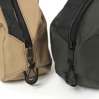 ポーチ　撥水 WR持ち手付きポーチ ベージュ LAKOLE/ラコレ