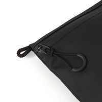 ポーチ　撥水 WRフラットポーチ ブラック LAKOLE/ラコレ