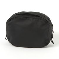 ポーチ　撥水 WR持ち手付きポーチ ブラック LAKOLE/ラコレ