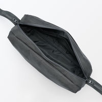 無印良品 背面ポケット付き 撥水ショルダーバッグ タテ１７×ヨコ２８×マチ６ｃｍ チャコールグレー 良品計画