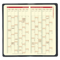 【2026年度1月始まり】ダイアリー クオバディス ビソプランプレステージ　クラブ　手帳 見開き１ヶ月 レッド 1冊（直送品）