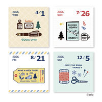 【2026年度版カレンダー】新日本カレンダー eric color 日めくり 4420 1冊