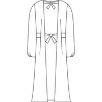 住商モンブラン 男女兼用 袖付エプロン ピンク 84-302 LL 1枚