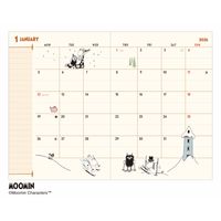 【2026年度版手帳】アートプリントジャパン 26D/M106 A6変形マンスリームーミン/リトルミイ 1冊