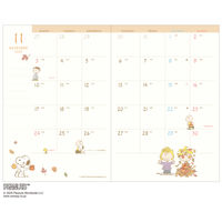 【アウトレット】【2026年度版手帳】アートプリントジャパン 26D/M102 A6マンスリーピーナッツ/オモチャ 1冊