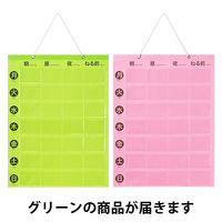 アスクル コンパクト1週間用お薬カレンダー グリーン １セット（10枚入） オリジナル