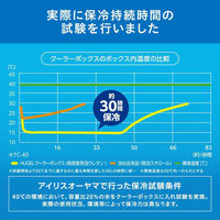 アイリスオーヤマ HUGEL クーラーボックス 40L ベージュ TC-40 1台（わけあり品）