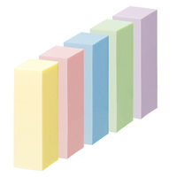 アスクル はたらく ふせん 付箋 極小ミニサイズ 25×7.5mm 1セット（1パック（25冊入）×2） オリジナル