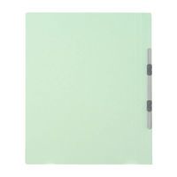 プラス　フラットファイル樹脂製とじ具　B4タテ　ブルー　No.011N　10冊（わけあり品）