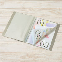 プラス　スーパーエコノミークリアーファイル　A4タテ　20ポケット　グレー　固定式　FC-122EL　88420（わけあり品）