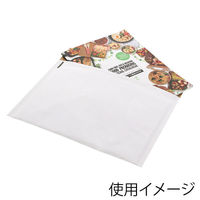 紙製クッション封筒　L　白　1パック（5枚入）　シモジマ（わけあり品）
