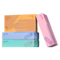 帝人フロンティア　ニトリルグローブ　ATJF30　薄手　粉なし　ブルー　Lサイズ　1箱(100枚入) オリジナル（わけあり品）