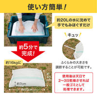 【土のう袋】アイリスオーヤマ 緊急簡易土のう 10枚 スタンダード 水で膨らむ H-DNW-5 防災 台風対策 土砂不要 1パック（10枚入）（わけあり品）