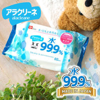 ウェットティッシュ 除菌シート レック アラクリーネ 激落ちくん 水99.9％ウエットシート 1セット（65枚×8個）（わけあり品）