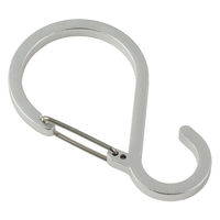 アーテック Sフックカラビナ 中 シルバー 46808 1セット(1個×3)（直送品）