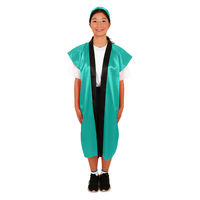 アーテック ソフトサテンロングハッピ(ハチマキ付) 緑 M 19152 1セット(1枚×2)（直送品）