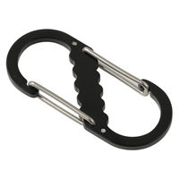 アーテック SA-2 Wフックカラビナ ブラック 46800 1セット(1個×3)（直送品）