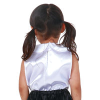 アーテック ソフトサテン シャツ 丸襟付 C 白 18697 1セット(1枚×3)（直送品）