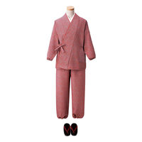 サーヴォ 【すずしろ小紋】茶衣着[上] ミディアムレッド L OD251 1着（直送品）