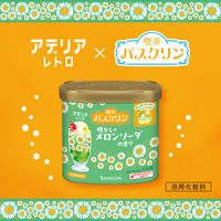 喫茶バスクリン 懐かしのメロンソーダの香り アデリアレトロコラボデザイン 360g 1個 お湯の色 緑色系（透明タイプ） アース製薬