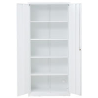 マルチワーク スチール収納 両開き5段（下置き）幅800×奥行400×高さ1790mm 1台 オリジナル