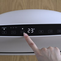 YAMAZEN 大風量セラミックヒーター パネル型 温度/人感センサー 切タイマー ワイド 1200W DSF-SP12(W) 1台