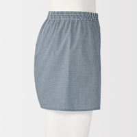 無印良品 メンズ　紳士 綿ブロード 前開き トランクス 紳士Ｍ ダークネイビーチェック 良品計画