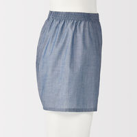 無印良品 メンズ　紳士 なめらか 前開きトランクス 紳士Ｌ ライトネイビー 良品計画