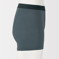 無印良品 メンズ　紳士 なめらか 前開きボクサーパンツ 紳士Ｌ ダスティブルー 良品計画