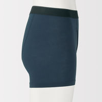 無印良品 メンズ　紳士 なめらか 前開きボクサーパンツ 紳士Ｓ ネイビー 良品計画