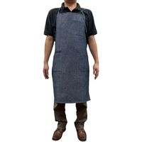 レップ　デニム調ワークエプロン リサイクル素材 男女兼用フリーサイズ 576403 1着