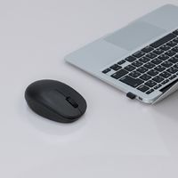 ナカバヤシ 無線静音 3ボタン BlueLEDマウス ブラック MUS-RKT247BK 1個